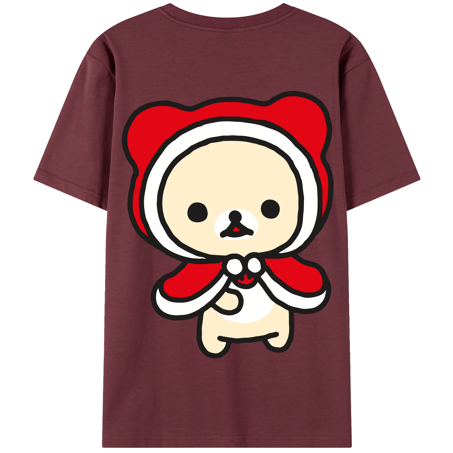 （画像用） リラックマ リラックマ キイロイトリ Rilakkuma Korilakkuma Kiiroitori 綿100％半袖Tシャツ（背面プリント）